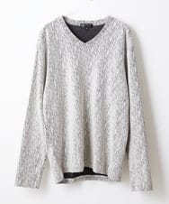 MKKAX32045 MK MICHEL KLEIN HOMME(MKミッシェルクランオム) 【WEB限定】楊柳クレープカットソー ライトグレー(91)