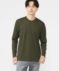 MKKAX33045 MK MICHEL KLEIN HOMME(MKミッシェルクランオム) 【WEB限定】ストライプカットソー カーキ(37)