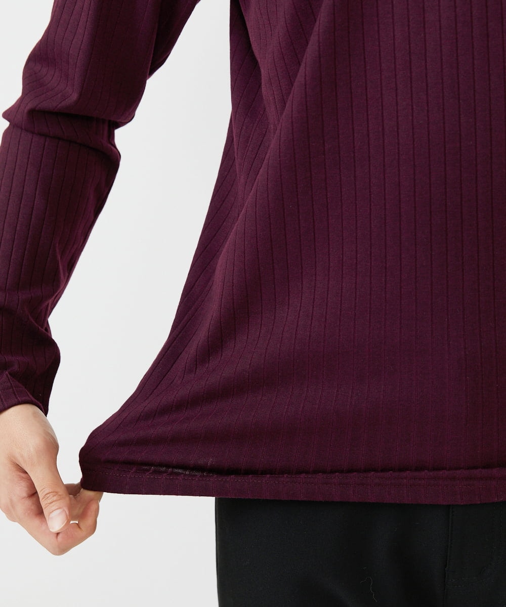 MKKAX33045 MK MICHEL KLEIN HOMME(MKミッシェルクランオム) 【WEB限定】ストライプカットソー パープル(77)