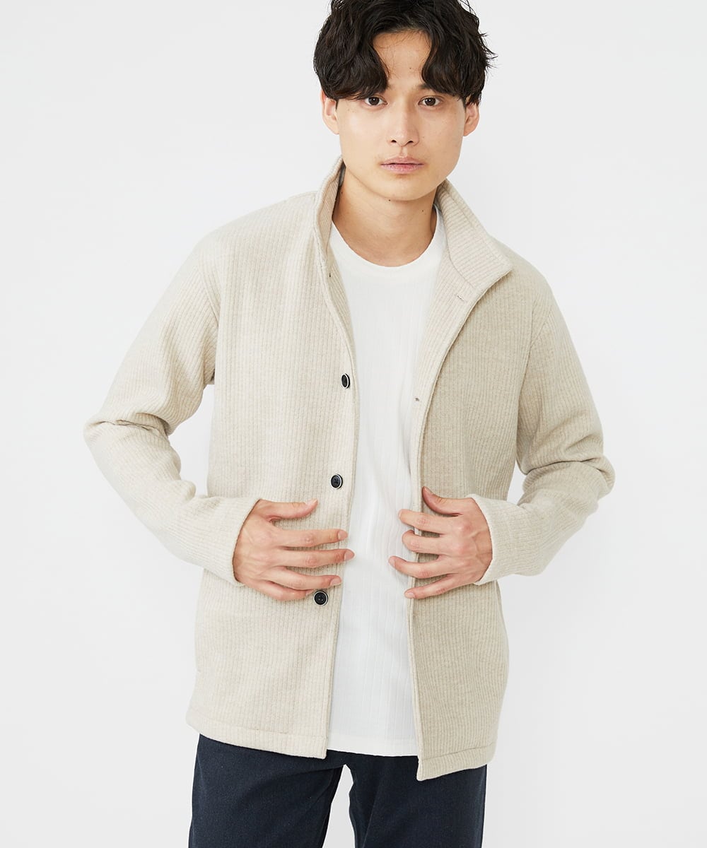 MKKAX33045 MK MICHEL KLEIN HOMME(MKミッシェルクランオム) 【WEB限定】ストライプカットソー ホワイト(90)
