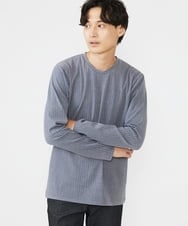 MKKAX33045 MK MICHEL KLEIN HOMME(MKミッシェルクランオム) 【WEB限定】ストライプカットソー グレー(92)