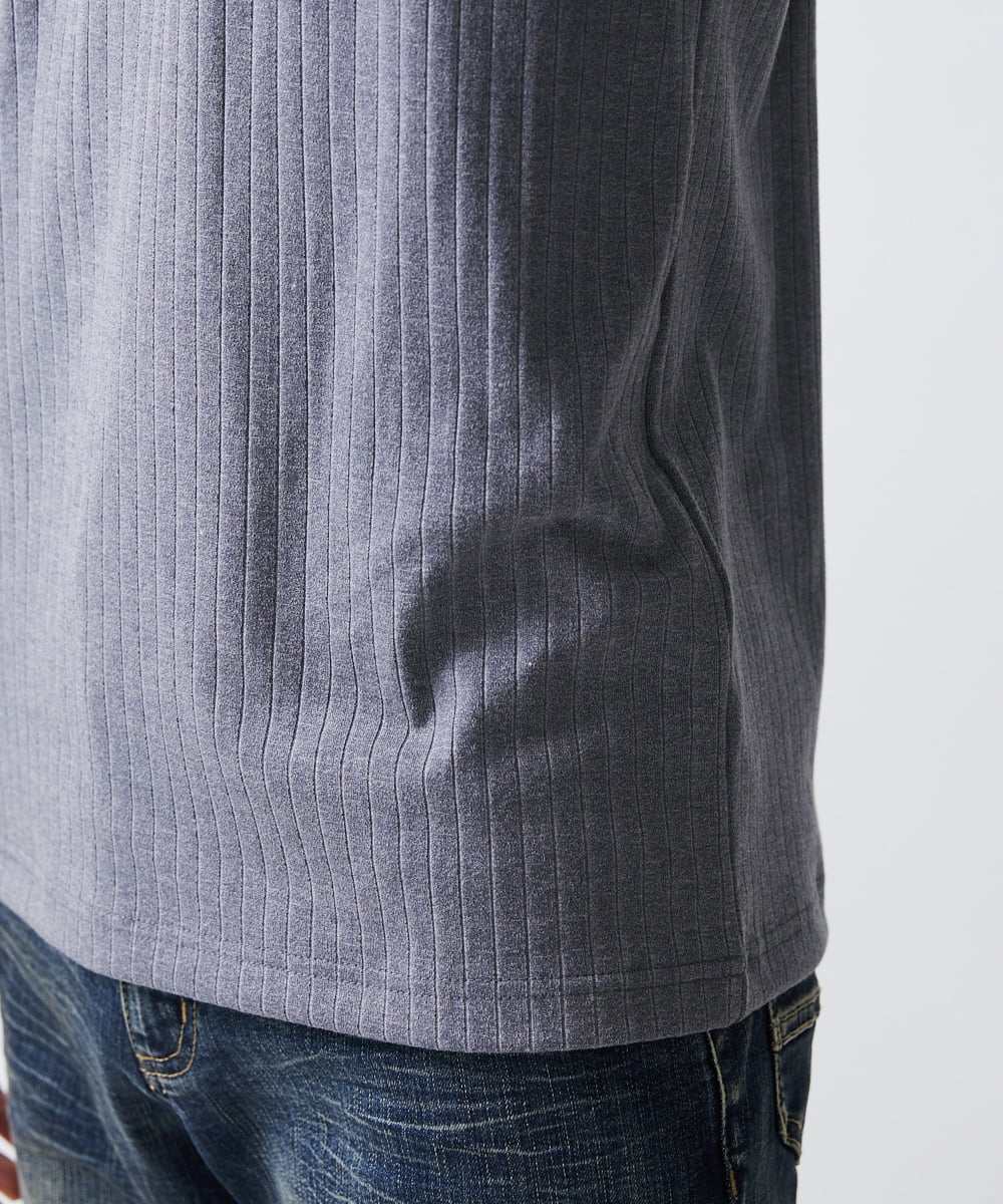 MKKAX33045 MK MICHEL KLEIN HOMME(MKミッシェルクランオム) 【WEB限定】ストライプカットソー グレー(92)