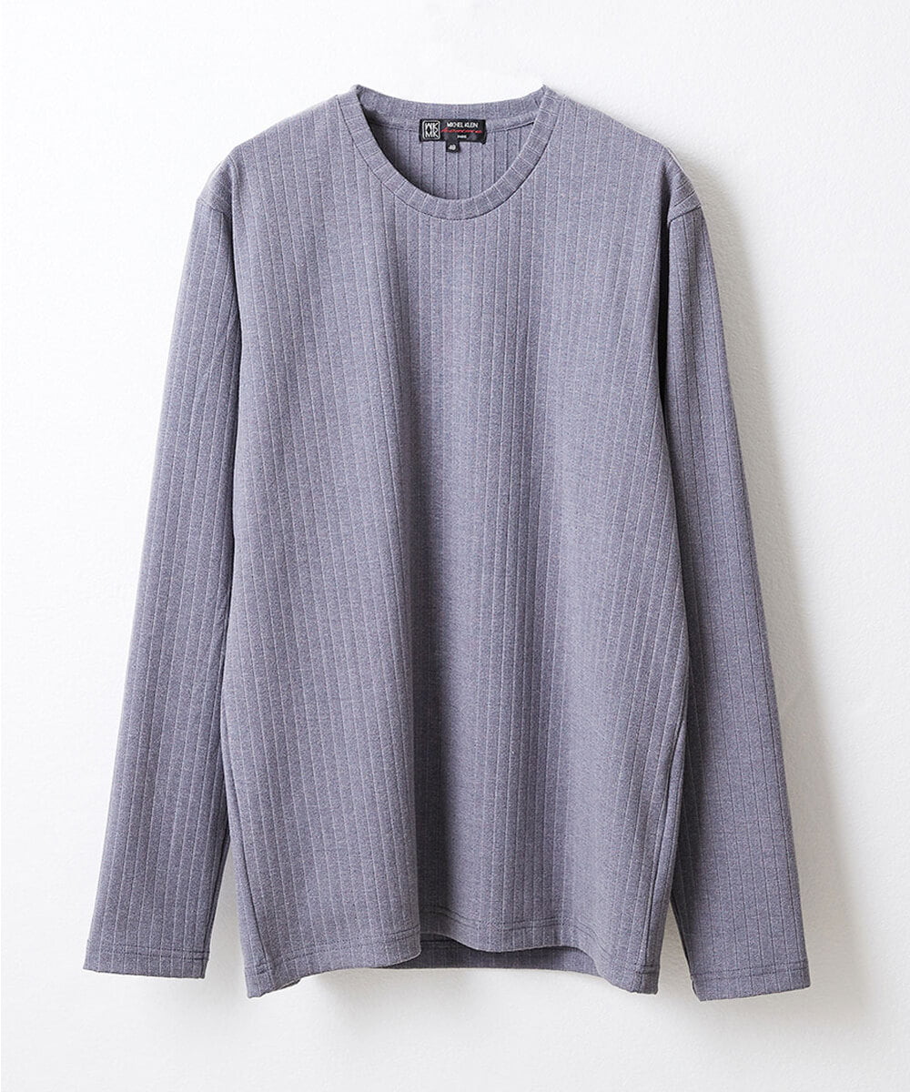 MKKAX33045 MK MICHEL KLEIN HOMME(MKミッシェルクランオム) 【WEB限定】ストライプカットソー グレー(92)