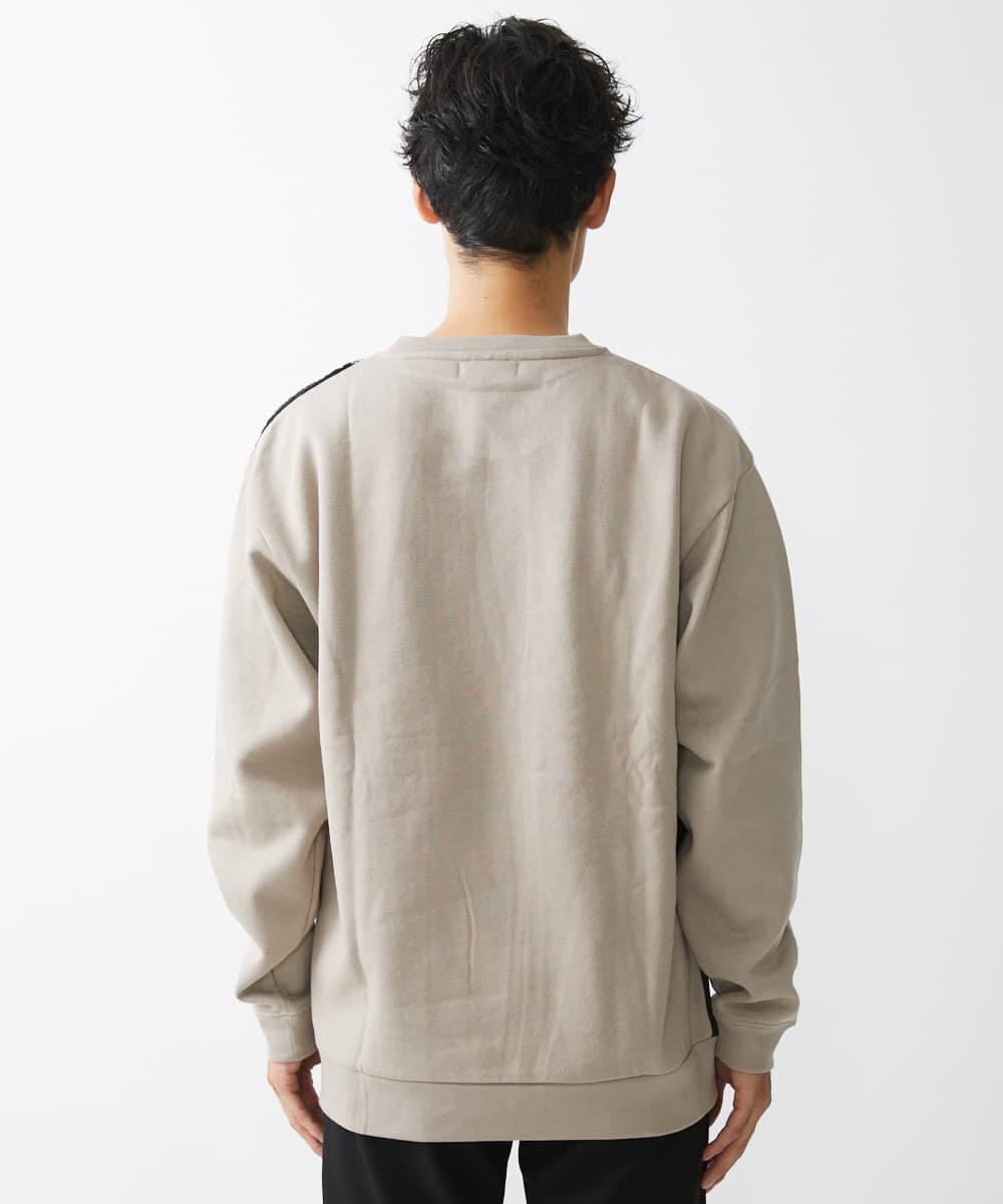 MKKAX80089 MK MICHEL KLEIN HOMME(MKミッシェルクランオム) ニットブロックカットソー アイボリー(80)