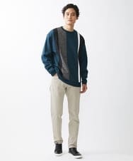 MKKAX81089 MK MICHEL KLEIN HOMME(MKミッシェルクランオム) ストライプ切り換えカットソー グリーン(35)