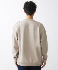 MKKAX81089 MK MICHEL KLEIN HOMME(MKミッシェルクランオム) ストライプ切り換えカットソー アイボリー(80)