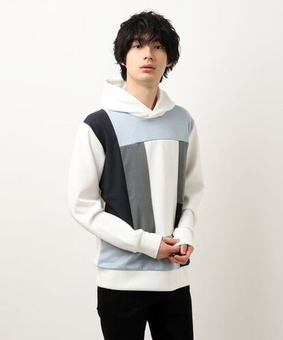 MKKCU03090 MK MICHEL KLEIN HOMME ブロックパーカー