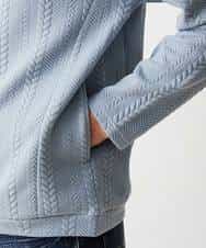 MKKDO01069 MK MICHEL KLEIN HOMME(MKミッシェルクランオム) ライトへリンボン / クルーネック ライトブルー(54)