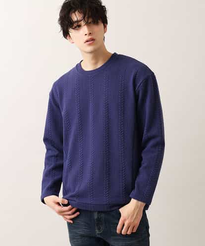 MKKDO01069 MK MICHEL KLEIN HOMME ライトへリンボン / クルーネック
