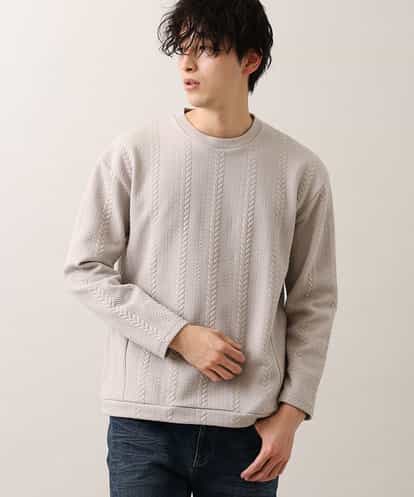 MKKDO01069 MK MICHEL KLEIN HOMME ライトへリンボン / クルーネック