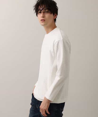 MKKDO01069 MK MICHEL KLEIN HOMME ライトへリンボン / クルーネック