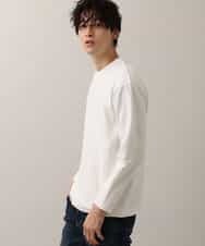 MKKDO01069 MK MICHEL KLEIN HOMME(MKミッシェルクランオム) ライトへリンボン / クルーネック ホワイト(90)