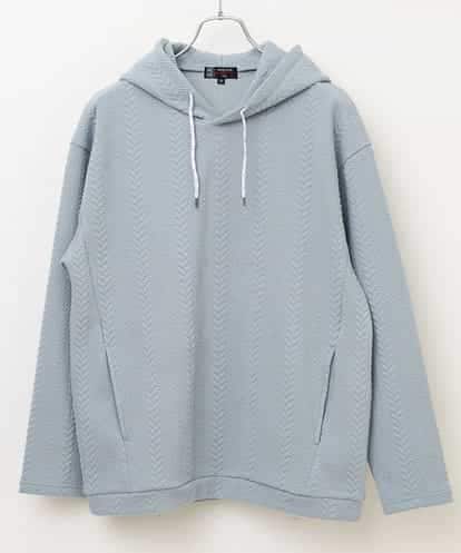 MKKDO02079 MK MICHEL KLEIN HOMME ライトへリンボン / プルオーバーパーカー
