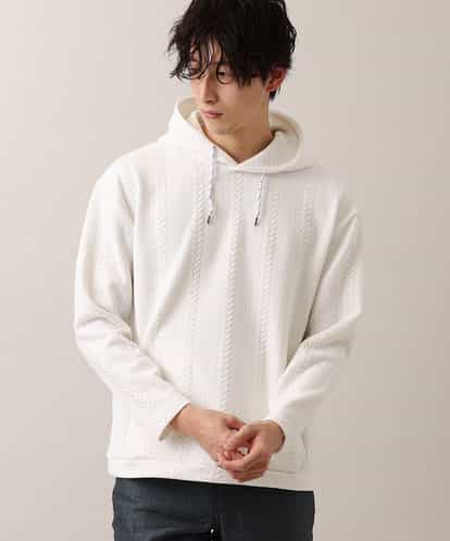 MKKDO02079 MK MICHEL KLEIN HOMME ライトへリンボン / プルオーバーパーカー