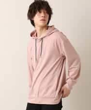 MKKDO13079 MK MICHEL KLEIN HOMME(MKミッシェルクランオム) 【ワンマイルセットアップ企画】パーカー / TRWフェイス ピンク(02)
