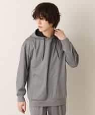 MKKDO13079 MK MICHEL KLEIN HOMME(MKミッシェルクランオム) 【ワンマイルセットアップ企画】パーカー / TRWフェイス グレー(92)