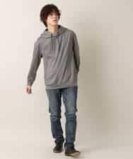 MKKDO13079 MK MICHEL KLEIN HOMME(MKミッシェルクランオム) 【ワンマイルセットアップ企画】パーカー / TRWフェイス グレー(92)