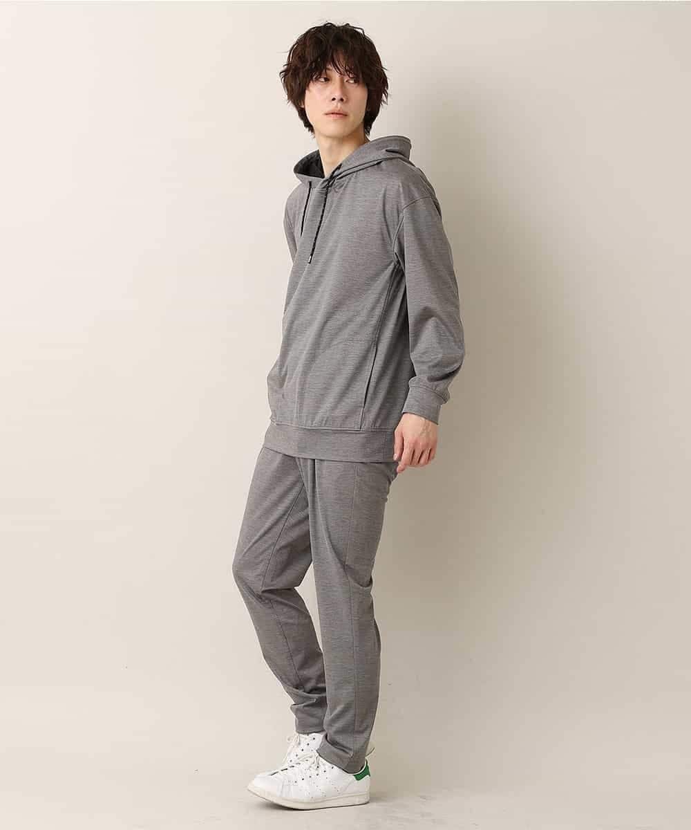 MKKDO13079 MK MICHEL KLEIN HOMME(MKミッシェルクランオム) 【ワンマイルセットアップ企画】パーカー / TRWフェイス グレー(92)