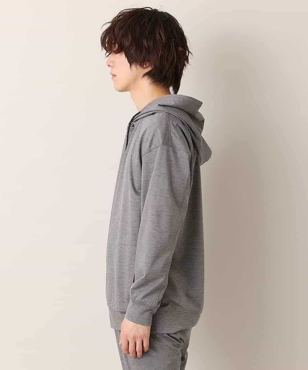 MKKDO13079 MK MICHEL KLEIN HOMME(MKミッシェルクランオム) 【ワンマイルセットアップ企画】パーカー / TRWフェイス グレー(92)