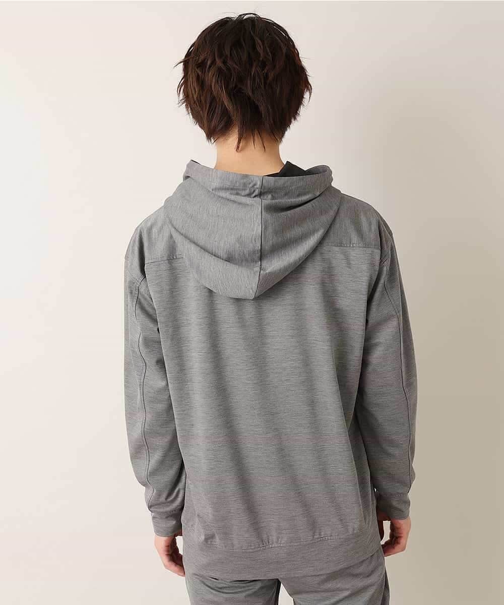 MKKDO13079 MK MICHEL KLEIN HOMME(MKミッシェルクランオム) 【ワンマイルセットアップ企画】パーカー / TRWフェイス グレー(92)