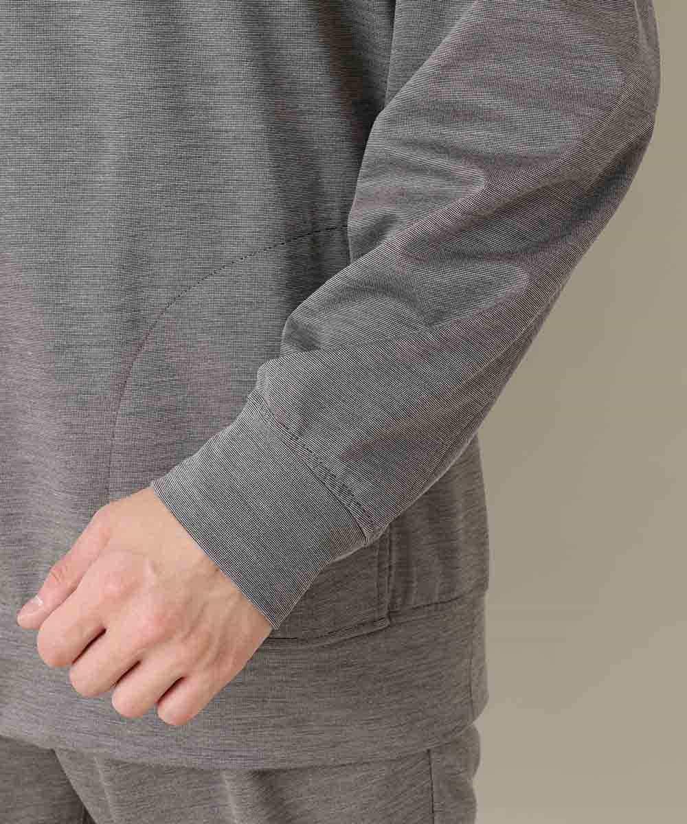 MKKDO13079 MK MICHEL KLEIN HOMME(MKミッシェルクランオム) 【ワンマイルセットアップ企画】パーカー / TRWフェイス グレー(92)