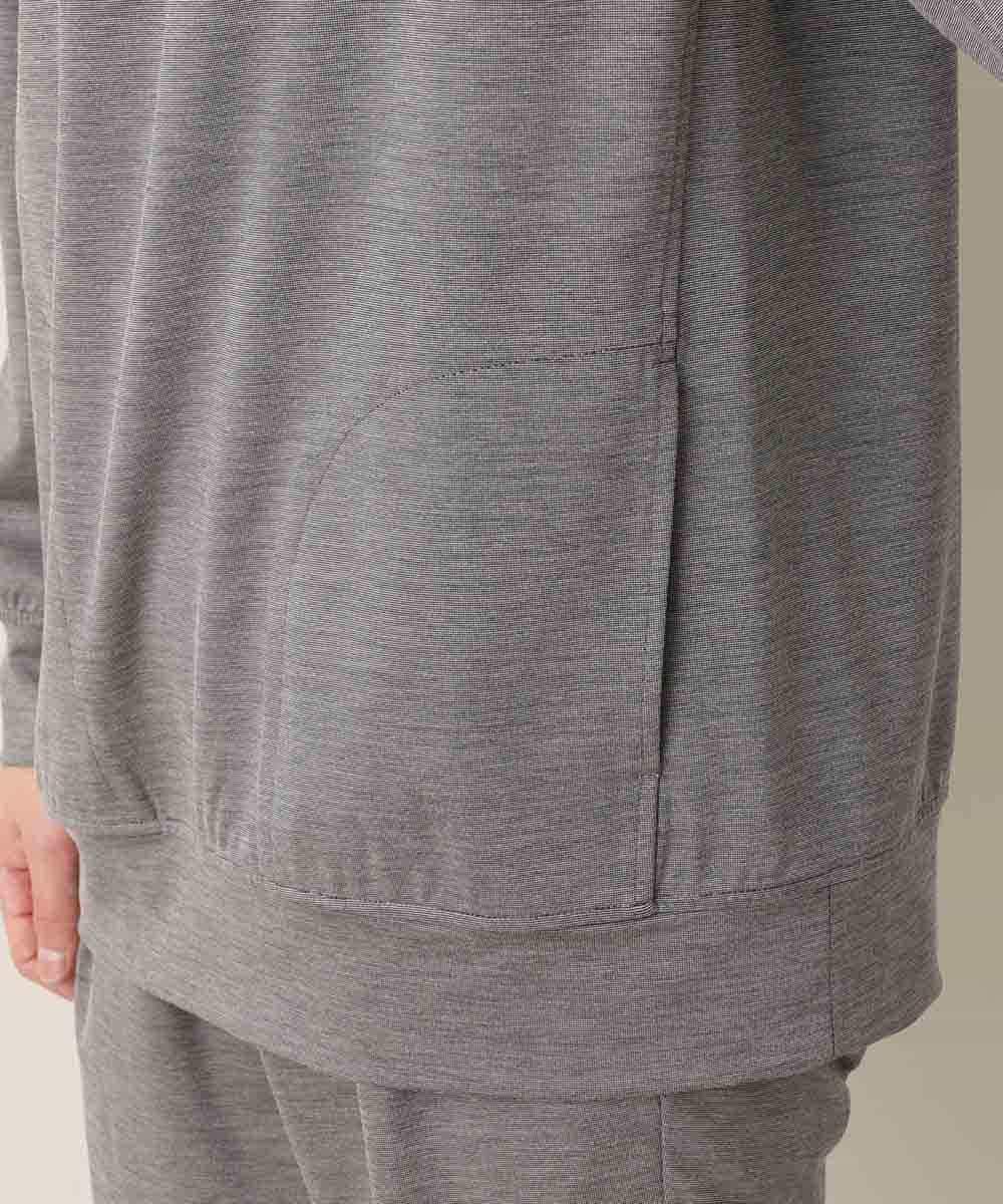 MKKDO13079 MK MICHEL KLEIN HOMME(MKミッシェルクランオム) 【ワンマイルセットアップ企画】パーカー / TRWフェイス グレー(92)
