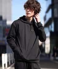 MKKDO13079 MK MICHEL KLEIN HOMME(MKミッシェルクランオム) 【ワンマイルセットアップ企画】パーカー / TRWフェイス ブラック(94)