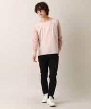 MKKDO16059 MK MICHEL KLEIN HOMME(MKミッシェルクランオム) 【ワンマイルセットアップ企画】カットソー / TRWフェイス ピンク(02)