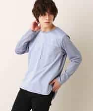 MKKDO16059 MK MICHEL KLEIN HOMME(MKミッシェルクランオム) 【ワンマイルセットアップ企画】カットソー / TRWフェイス ライトブルー(50)