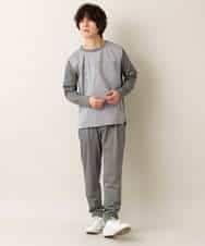 MKKDO16059 MK MICHEL KLEIN HOMME(MKミッシェルクランオム) 【ワンマイルセットアップ企画】カットソー / TRWフェイス グレー(92)