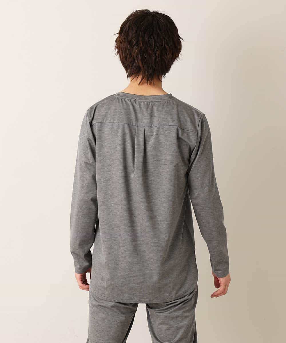 MKKDO16059 MK MICHEL KLEIN HOMME(MKミッシェルクランオム) 【ワンマイルセットアップ企画】カットソー / TRWフェイス グレー(92)
