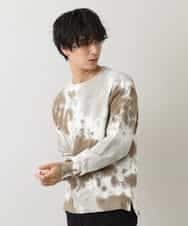 MKKDO17069 MK MICHEL KLEIN HOMME(MKミッシェルクランオム) タイダイクルーネック ベージュ(82)