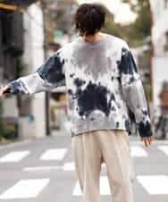 MKKDO17069 MK MICHEL KLEIN HOMME(MKミッシェルクランオム) タイダイクルーネック ブラック(94)