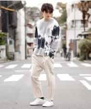 MKKDO17069 MK MICHEL KLEIN HOMME(MKミッシェルクランオム) タイダイクルーネック ブラック(94)