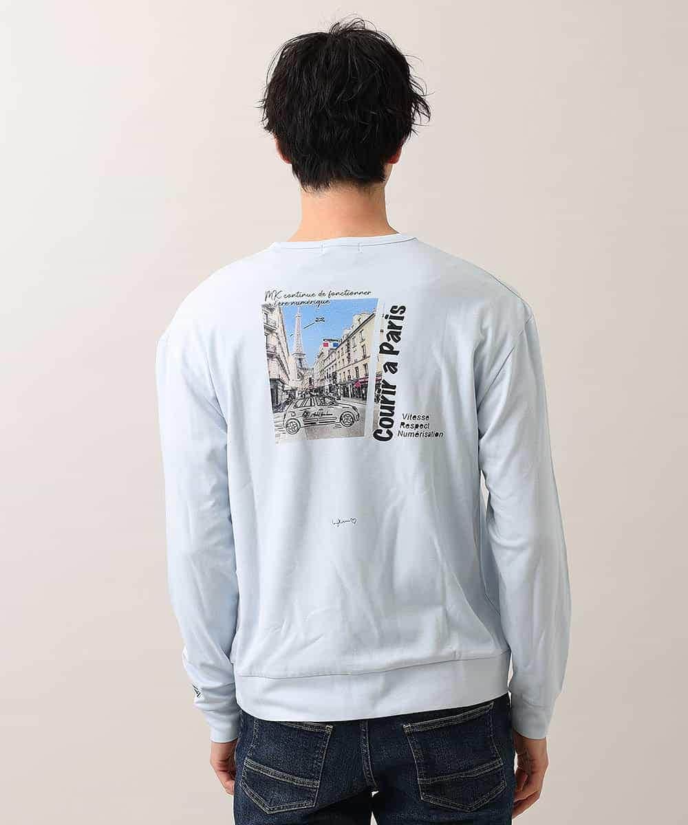 MKKDO25059 MK MICHEL KLEIN HOMME(MKミッシェルクランオム) ライトポンチフォト ライトブルー(50)