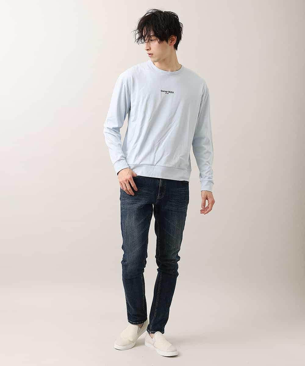 MKKDO25059 MK MICHEL KLEIN HOMME(MKミッシェルクランオム) ライトポンチフォト ライトブルー(50)