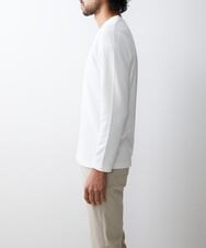 MKKDU01063 MK MICHEL KLEIN HOMME(MKミッシェルクランオム) へリンボンカットソー ホワイト(90)
