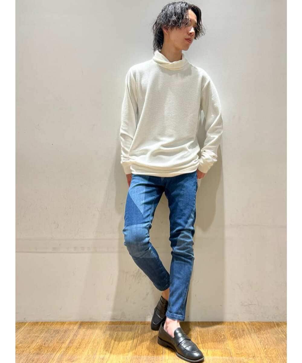 MKKDU07090 MK MICHEL KLEIN HOMME(MKミッシェルクランオム) ショールネックカットソー ホワイト(90)