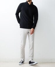 MKKDU07090 MK MICHEL KLEIN HOMME(MKミッシェルクランオム) ショールネックカットソー ブラック(94)