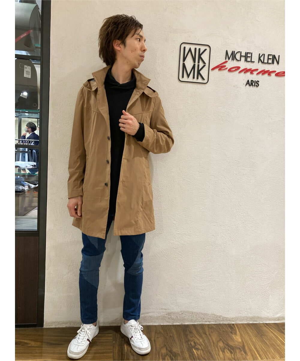 MKKDU07090 MK MICHEL KLEIN HOMME(MKミッシェルクランオム) ショールネックカットソー ブラック(94)
