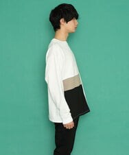 MKKDU80085 MK MICHEL KLEIN HOMME(MKミッシェルクランオム) ブロックカットソー ホワイト(90)