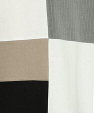 MKKDU80085 MK MICHEL KLEIN HOMME(MKミッシェルクランオム) ブロックカットソー ホワイト(90)