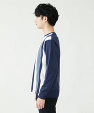 MKKDU81059 MK MICHEL KLEIN HOMME(MKミッシェルクランオム) ストライプ柄カットソー ネイビー(57)
