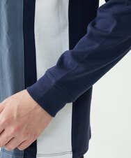 MKKDU81059 MK MICHEL KLEIN HOMME(MKミッシェルクランオム) ストライプ柄カットソー ネイビー(57)