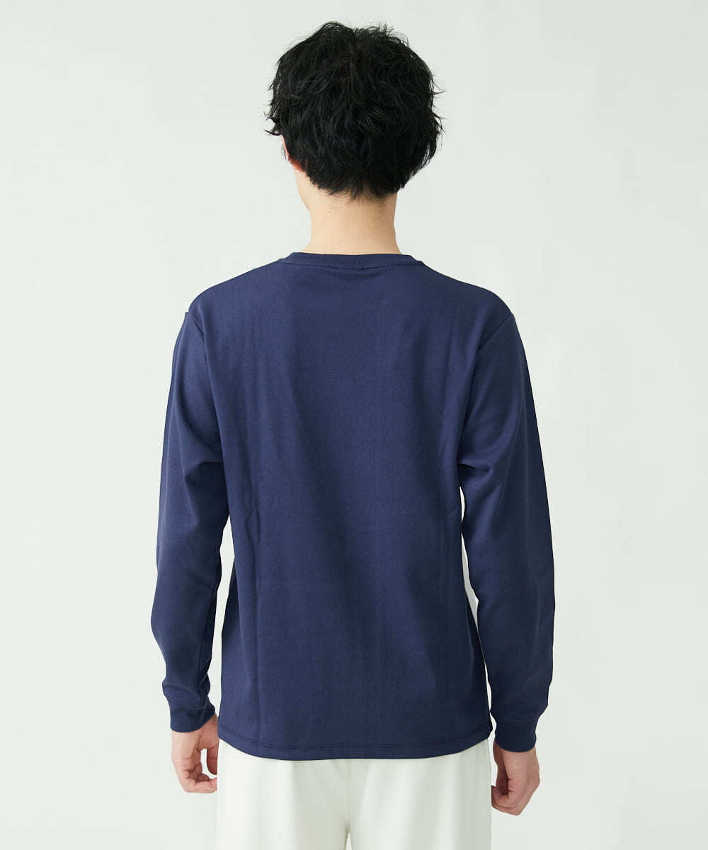 MKKDU82059 MK MICHEL KLEIN HOMME(MKミッシェルクランオム) ブロック柄カットソー ネイビー(57)