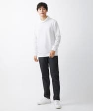 MKKDX02090 MK MICHEL KLEIN HOMME(MKミッシェルクランオム) ショールカラーネックカットソー ホワイト(90)