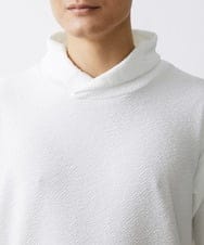 MKKDX02090 MK MICHEL KLEIN HOMME(MKミッシェルクランオム) ショールカラーネックカットソー ホワイト(90)