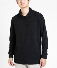 MKKDX02090 MK MICHEL KLEIN HOMME(MKミッシェルクランオム) ショールカラーネックカットソー ブラック(94)