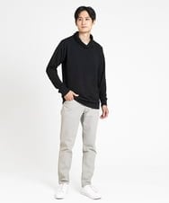 MKKDX02090 MK MICHEL KLEIN HOMME(MKミッシェルクランオム) ショールカラーネックカットソー ブラック(94)