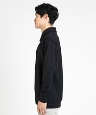 MKKDX02090 MK MICHEL KLEIN HOMME(MKミッシェルクランオム) ショールカラーネックカットソー ブラック(94)